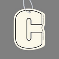 Letter "C" Air Freshener Tag